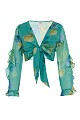 Blusa cruzada floral