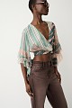 Floral blouse with ruffles