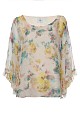 Blusa floral con volantes