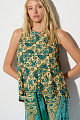 Sleeveless printed top