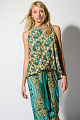 Sleeveless printed top