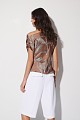 Blusa estampada asimétrica