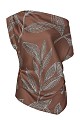 Asymmetrical printed blouse