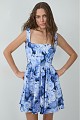 Rochie scurtă cu print floral