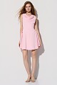 Mini draped dress with pleats