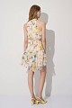 Vestido mini floral con cuello halter