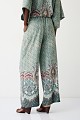 High-waisted trousers with paisley print