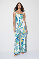 Pantalones anchos de cintura alta con estampado floral