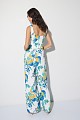 Pantalones anchos de cintura alta con estampado floral
