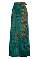 Printed maxi wrap skirt