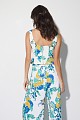 Top tipo corsé con estampado floral