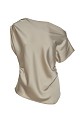 Blusa de satén con un solo hombro - Gold label