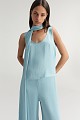 Satin blouse with scarf - Gold label