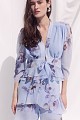 Floral blouse with ruffles - Gold label