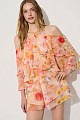 Floral blouse with ruffles - Gold label