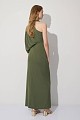 Vestido largo drapeado con un solo hombro - Gold Label