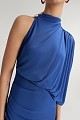 Vestido largo drapeado con un solo hombro - Gold Label