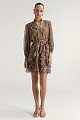 Mini leopard dress with ruffles - Gold label