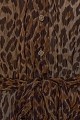 Mini leopard dress with ruffles - Gold label