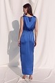 Vestido midi cruzado con acabado satinado - Gold Label