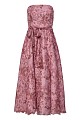 Vestido midi floral sin tirantes - Gold Label