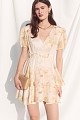 Vestido mini floral con volantes - Gold Label