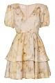 Vestido mini floral con volantes - Gold Label