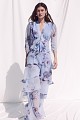 Floral wide-leg pants with ruffles - Gold label