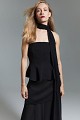 Στράπλες μπλούζα με φουλάρι - Gold label