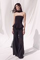 Top sin tirantes con detalle de pañuelo - Gold Label