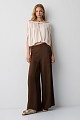 Off-shoulder top with a braided-style neckline
