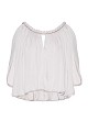 Off-shoulder top with a braided-style neckline