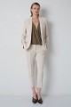 Sleeveless wrap blouse with a necklace detail