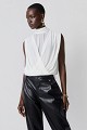 Sleeveless wrap top