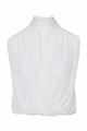 Sleeveless wrap top