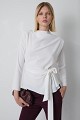 Blouse with a waist tie detail