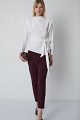 Blouse with a waist tie detail