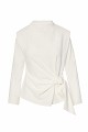 Blouse with a waist tie detail
