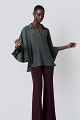 Oversized blouse with 3/4 sleeves