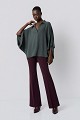 Oversized blouse with 3/4 sleeves