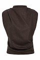 Sleeveless top with ruching