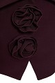 Sleeveless blouse with lapels and floral details