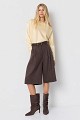 Off-shoulder satin-look blouse