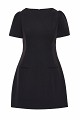 Vestido mini con mangas abullonadas