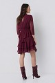 Mini dress with ruffles