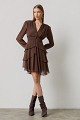 Vestido mini con volantes