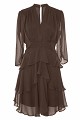Vestido mini con volantes