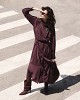 Asymmetric midi shirt dress