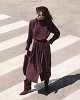 Asymmetric midi shirt dress