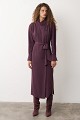 Asymmetric midi shirt dress